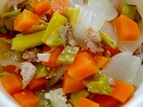 鶏肉と野菜の煮物(離乳食後期)